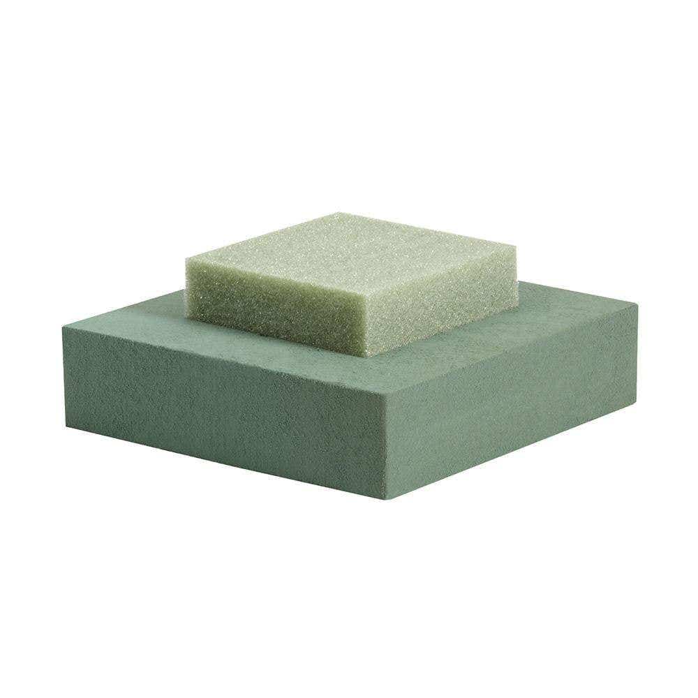 Green Square Floral Foam Riser 9.5