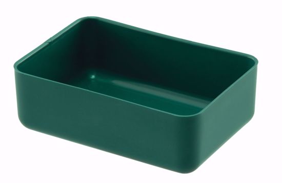 10 x 5.25 x 2" Green Plastic Tray