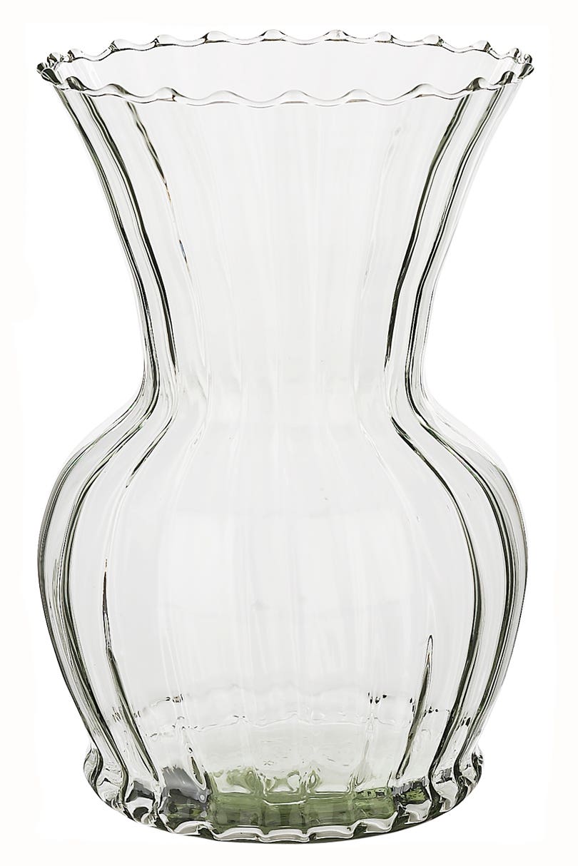 10.25 Rio Clear Glass Vases, 6-Case