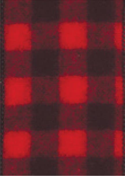 #9 Buffalo Plaid Wired Ribbon, 25-Yards