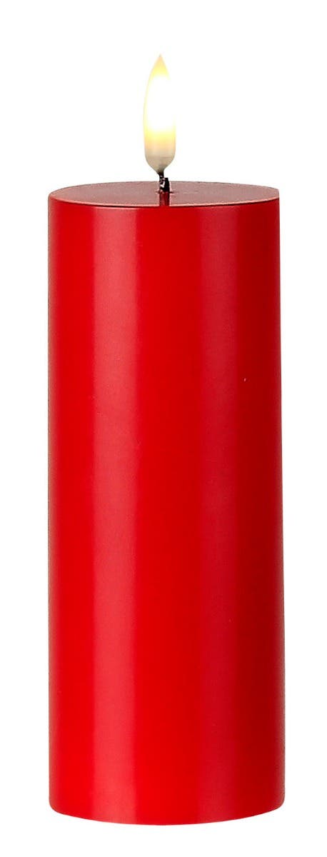 2 x 6 Wrapped Red Pillar Candle
