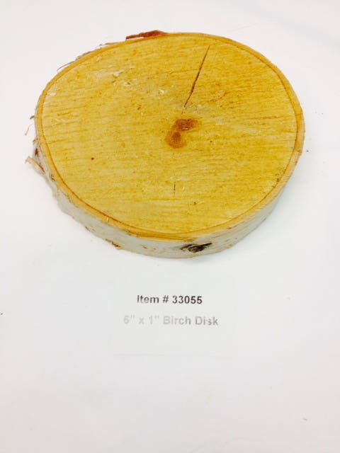 6 x 1 Birch Disk