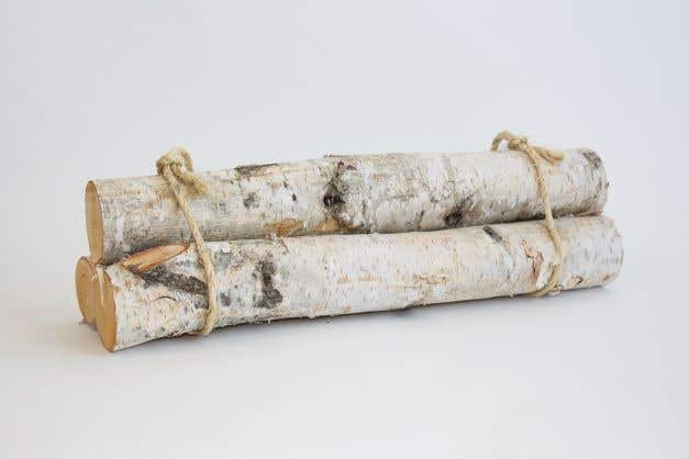 18 x 2 Natural Birch Log, 3-Pack