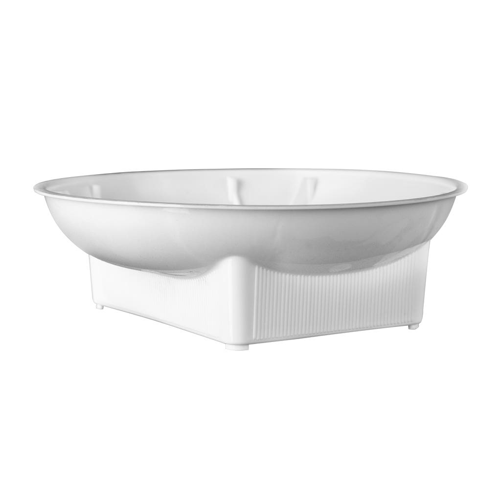 6 White Single Design Bowl, 12-Pack