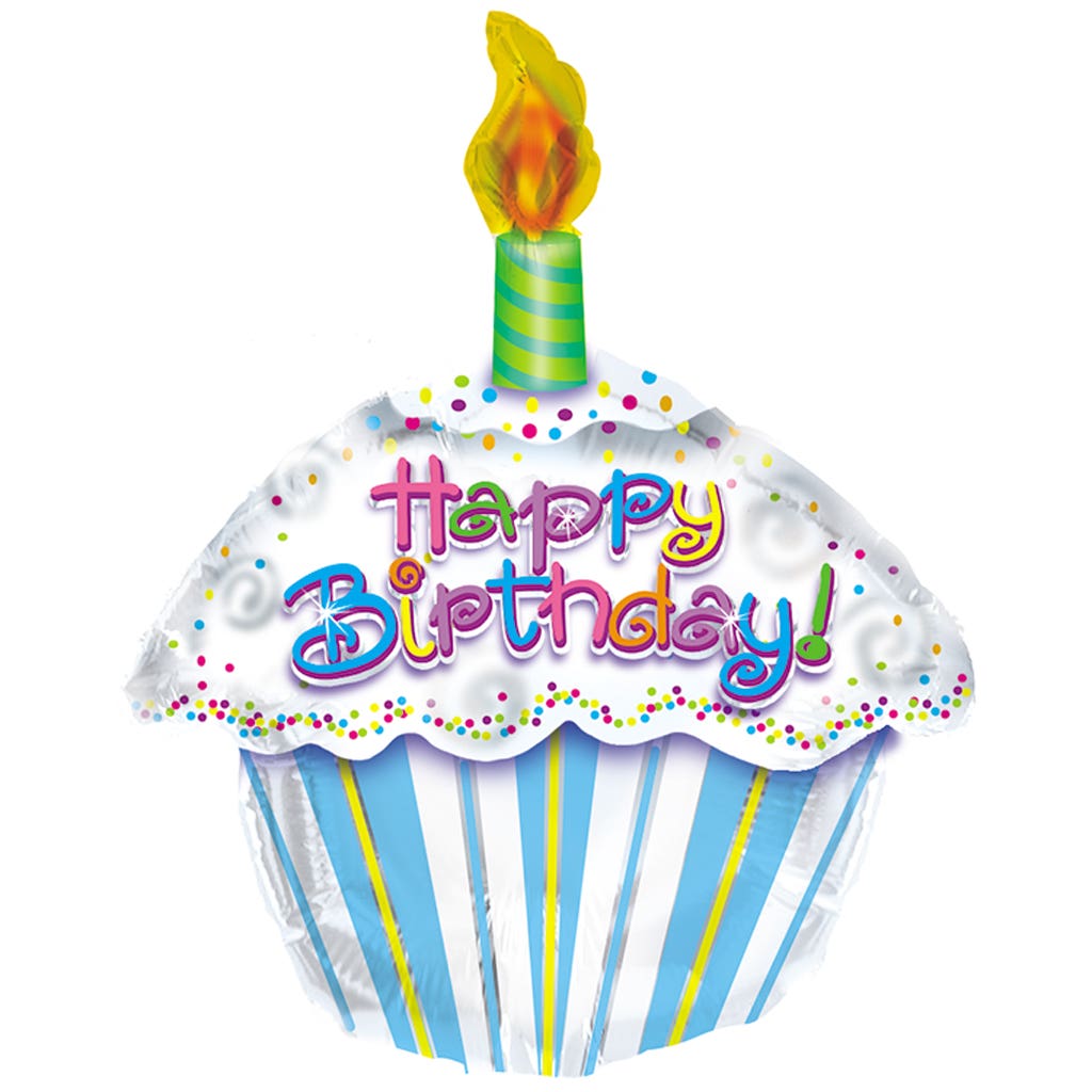 22 Birthday Petite Cupcake Balloons, 5