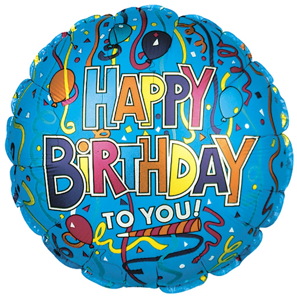 17 Festive Birthday Balloons, 5-Pack