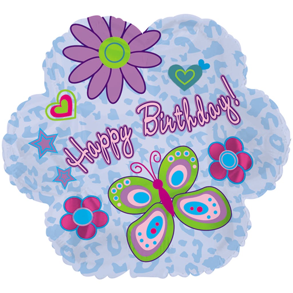 18 Birthday Square Glitz Balloons 5Pack