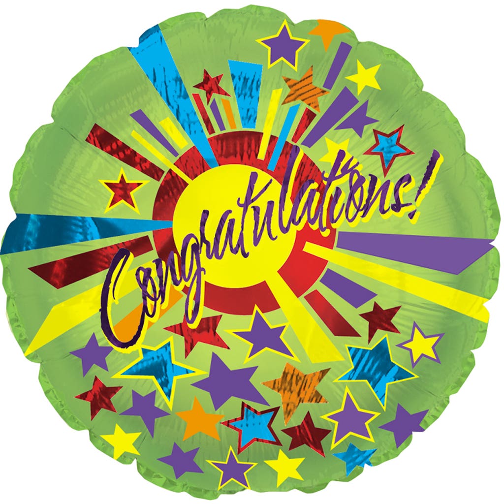 17 Congratulations Starburst Balloons 5