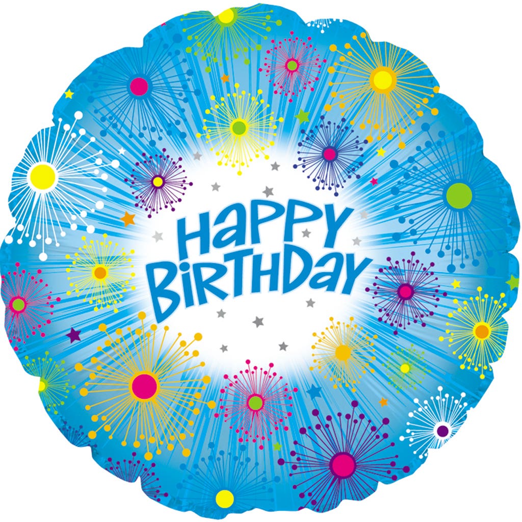 17 Birthday Glitter Foil Balloons 5Pack