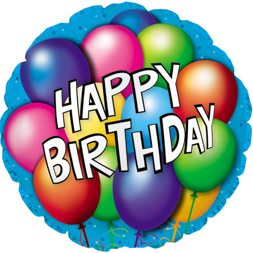 17 Birthday Script Balloons 5Pack