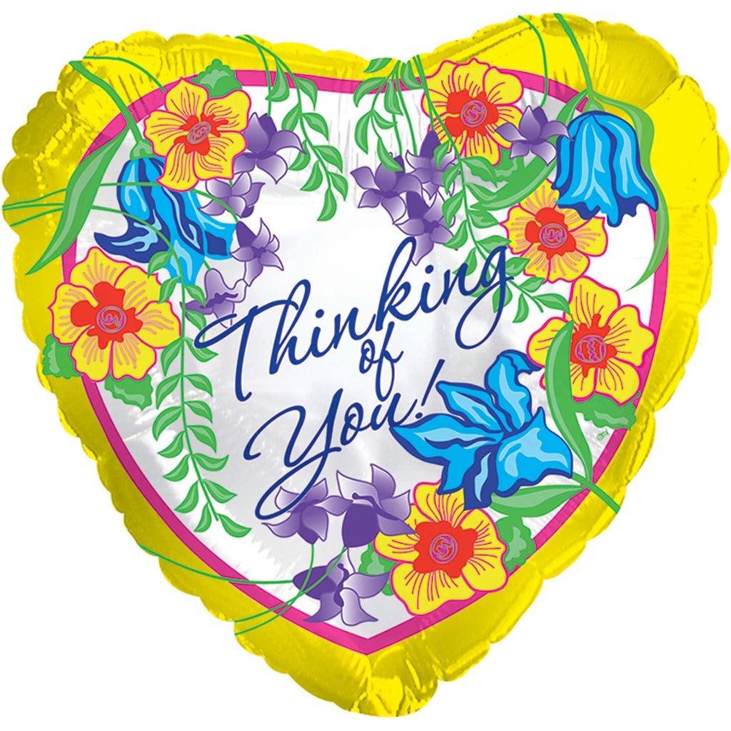 17 Thinking Of You Heart Balloons 5Pack