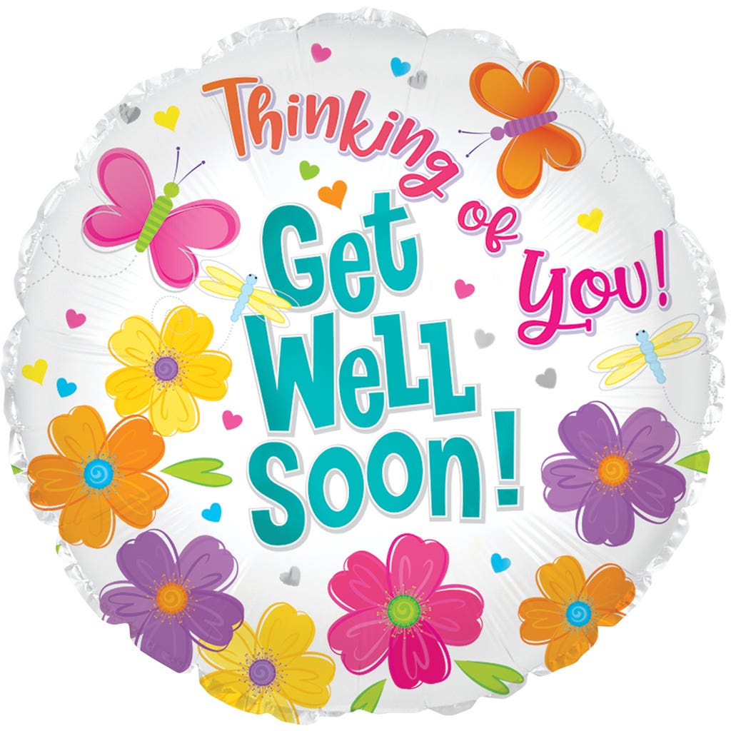 17 Get Well Soon Balloons, 5-Pack