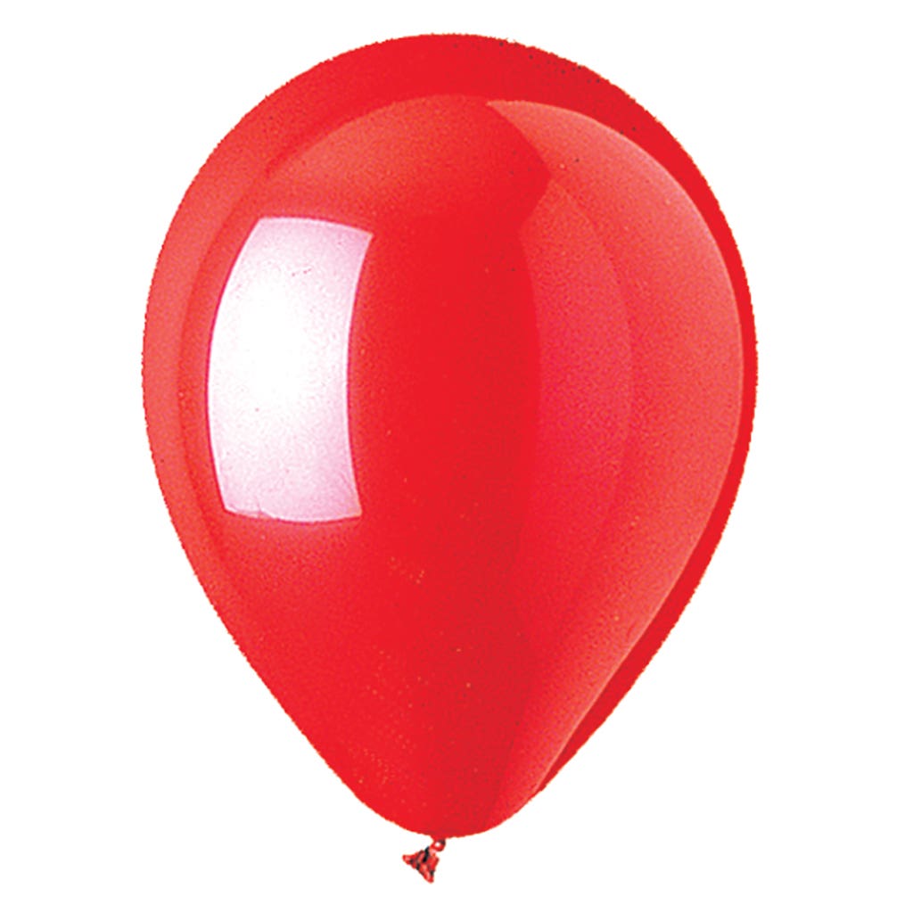 12 Red Latex Balloons, 100-Bag