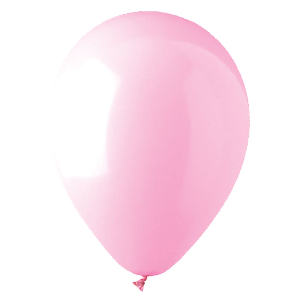 12 Pink Latex Balloons, 100-Bag
