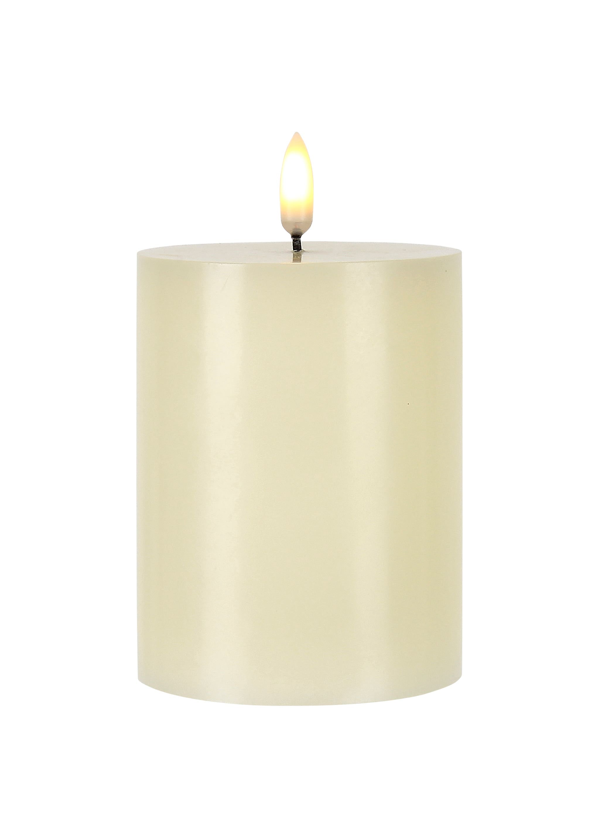 3 x 4 Ivory Pillar LED Candle