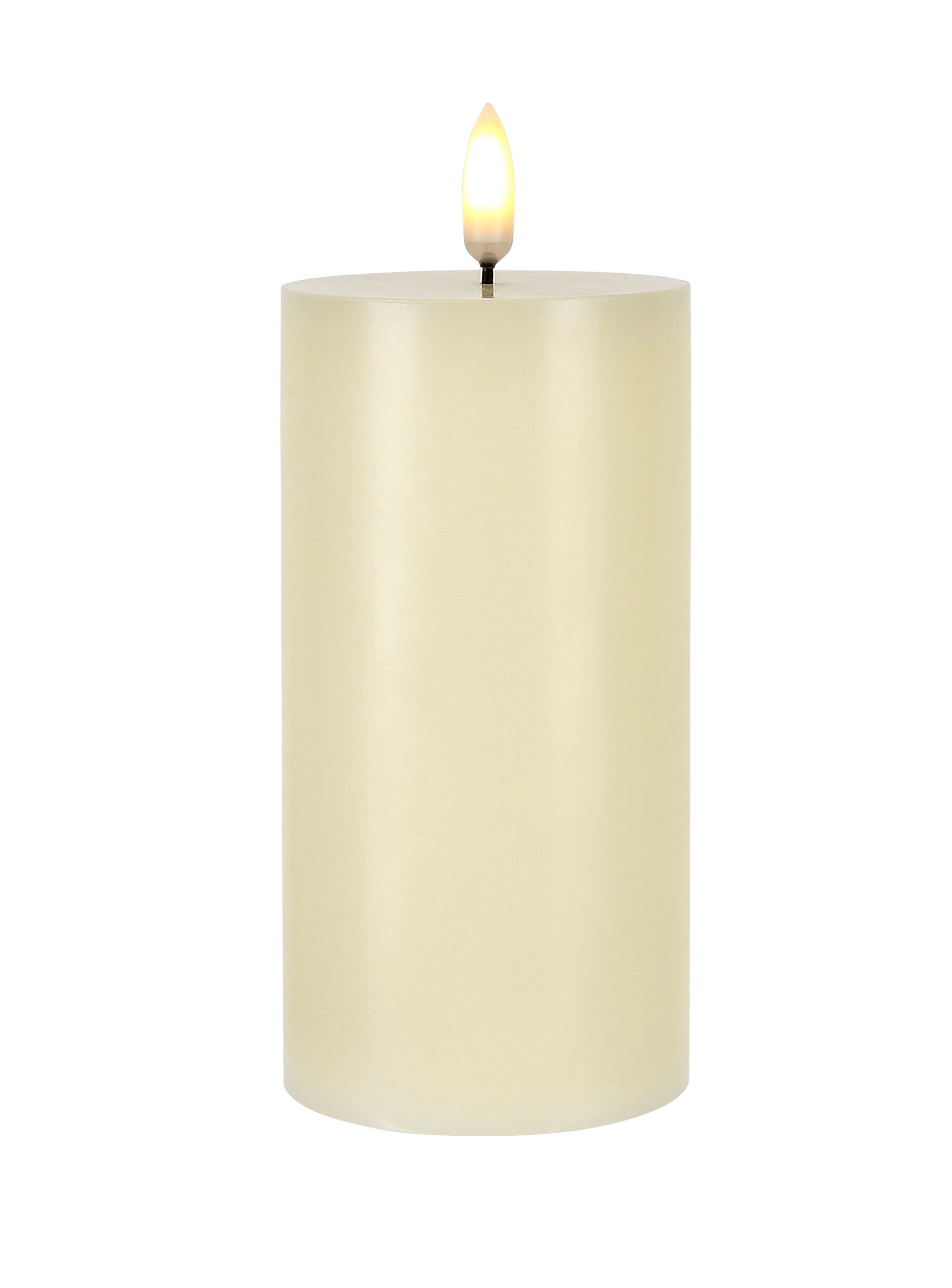 3 x 6 Ivory Pillar LED Candle