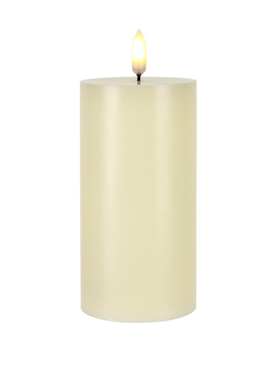 2.8 x 6 Wrapped Ivory Pillar Candle