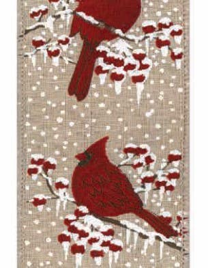 #40 Cardsnow Wired Ribbon, 25-Yards