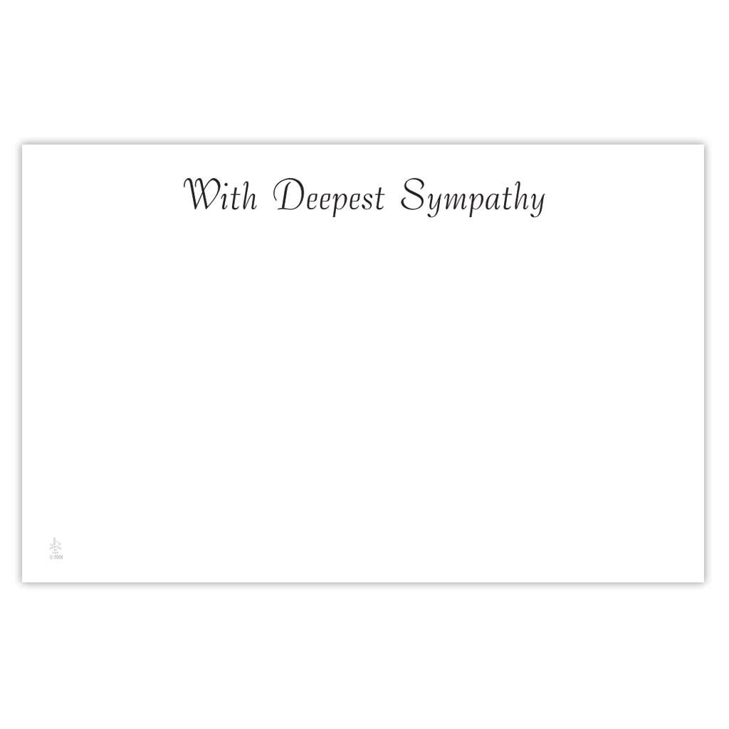 Deepest Sympathy Cards, 50-Pack