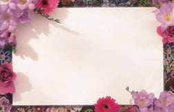 2.25 x 3.5 Freesia Border Cards, 50