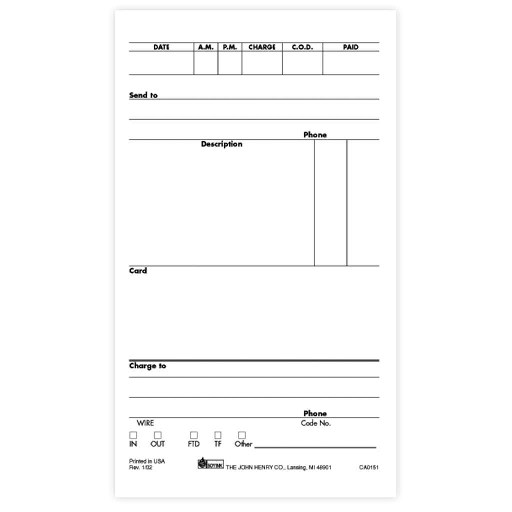#2 Everyday Order Pad, 10-Pack