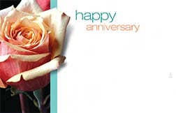 2.25 x 3.5 Rose Anniversary Cards, 50