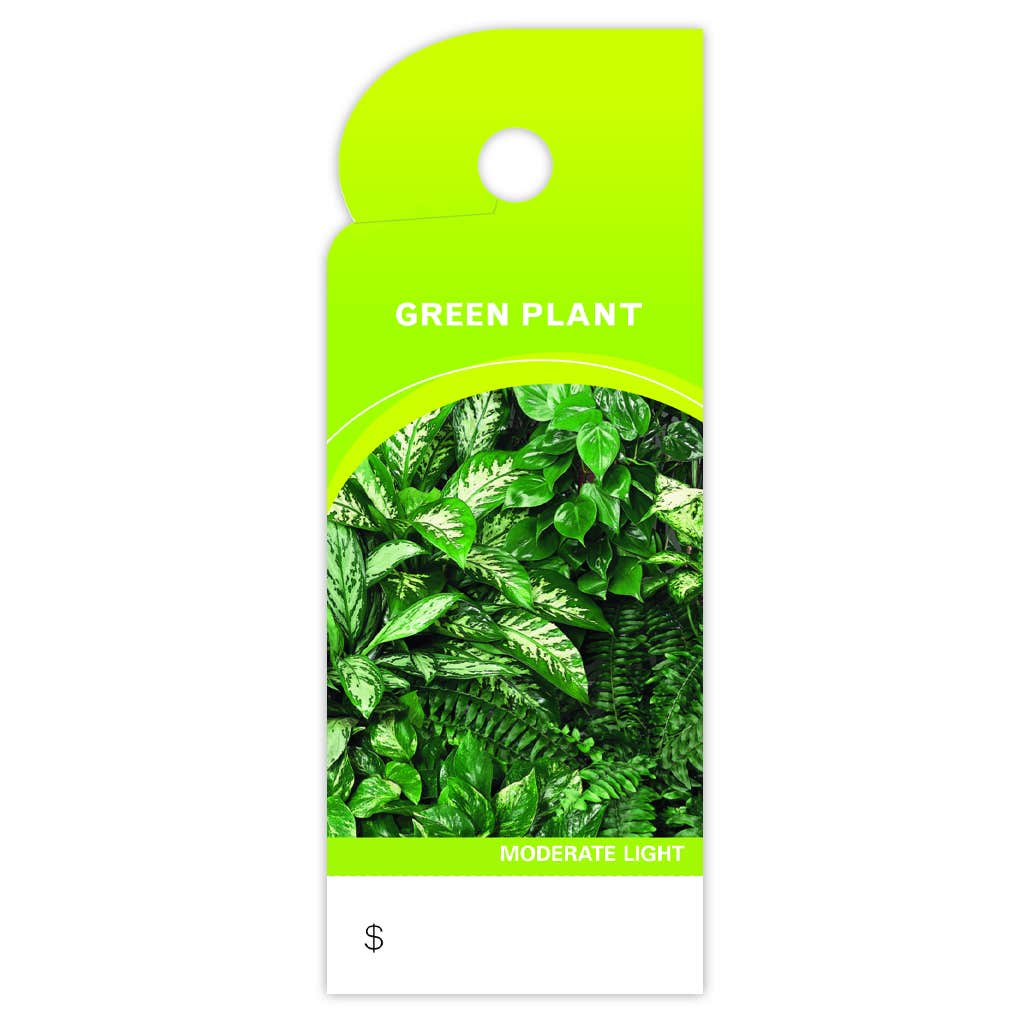 Green Plant Trim Tags, 100-Pack