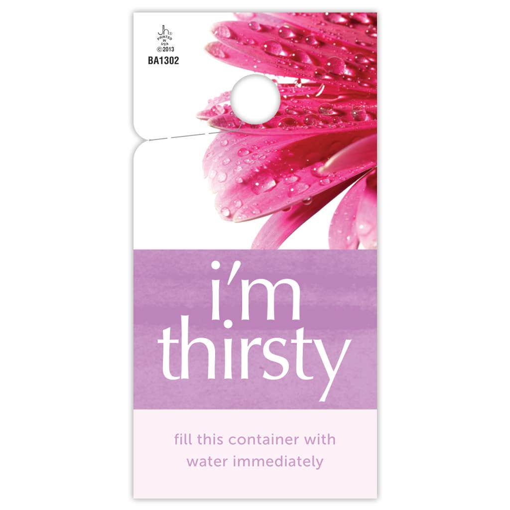 I'm Thirsty Care Tags, 100-Pack