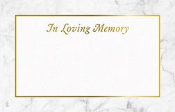 2.25 x 3.5 Marbled Loving Memory Cards