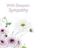 2.25 x 3.5 Floral Sympathy Cards, 50