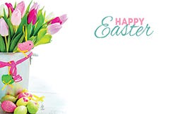 2.25 x 3.5 Easter Tulip Cards, 50-Pack