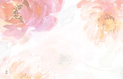 2.25 x 3.5 Peony Blank Cards, 50-Pack