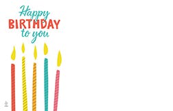 2.25 x 3.5 Birthday Cards, 50-Pack