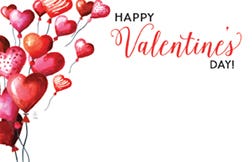 2.25 x 3.5 Valentine's Cards, 50-Pack