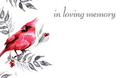 2.25 x 3.5 In Loving Memory Cards, 50