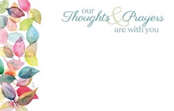 2.25 x 3.5 Prayers Sympathy Cards, 50