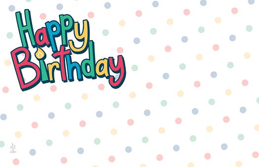 2.25 x 3.5 Birthday Candle Cards, 50