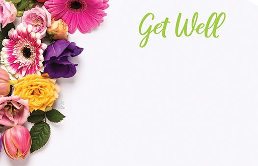 2.25 x 3.5 Get Well Charisma Cards, 50