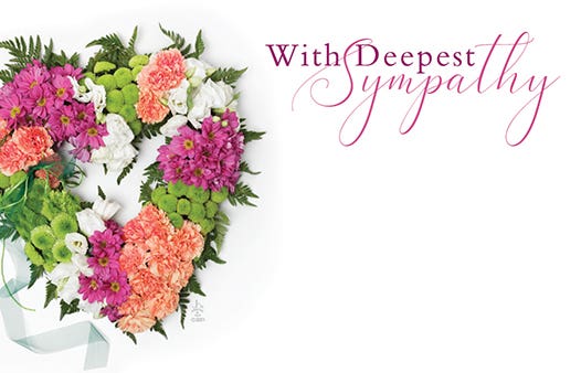 2.25 x 3.5 Floral Sympathy Cards, 50