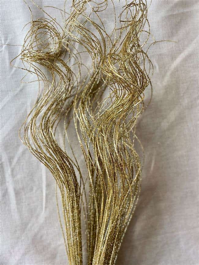 24-28 Gold Sparkle Curly Ting