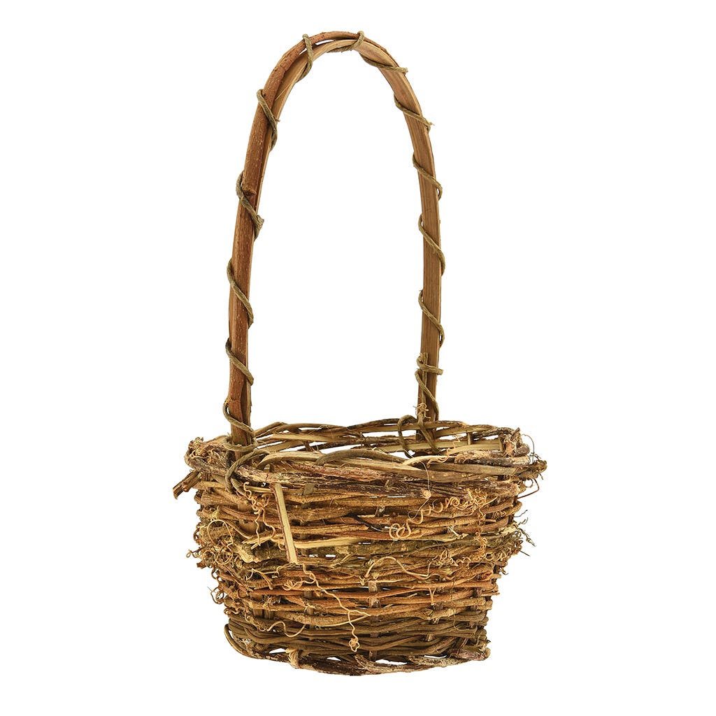 6.5 Brown Twiggy Vine Basket