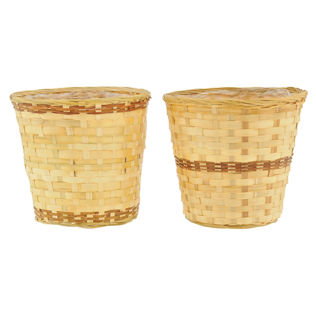 8 Round Natural Bamboo Pot Cover
