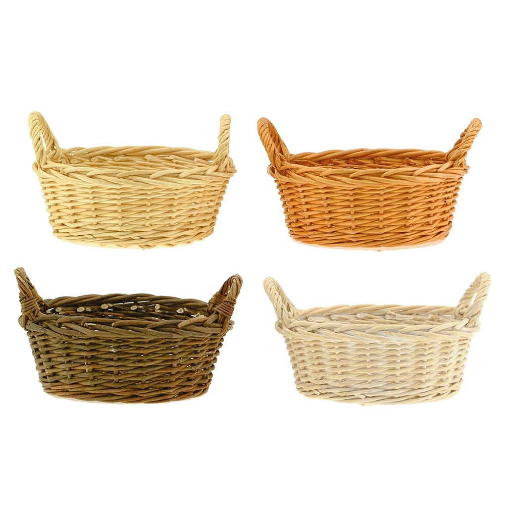 10 Assorted Willow Basket Garden Dish