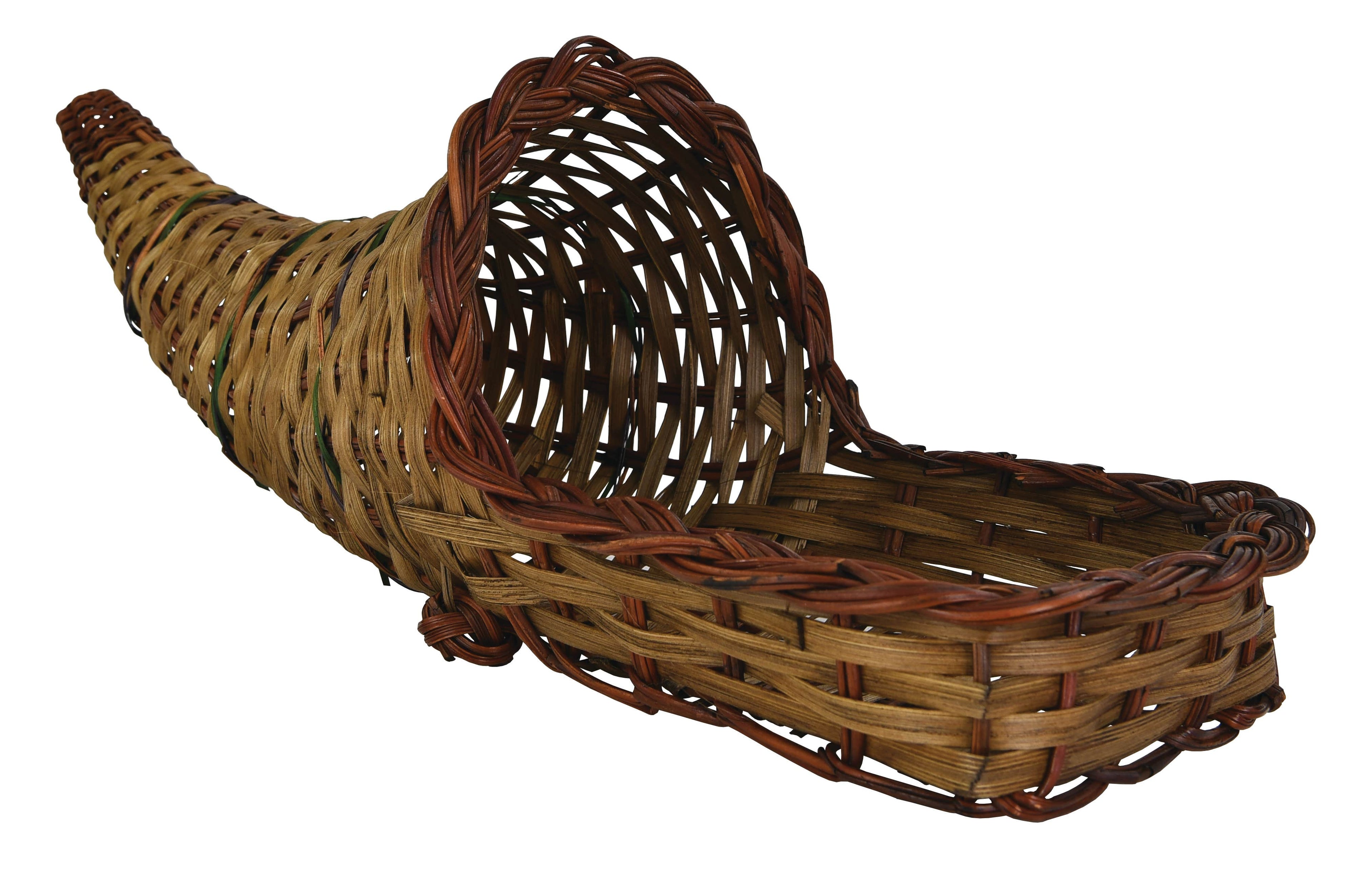 19 Brown Bamboo Cornucopia