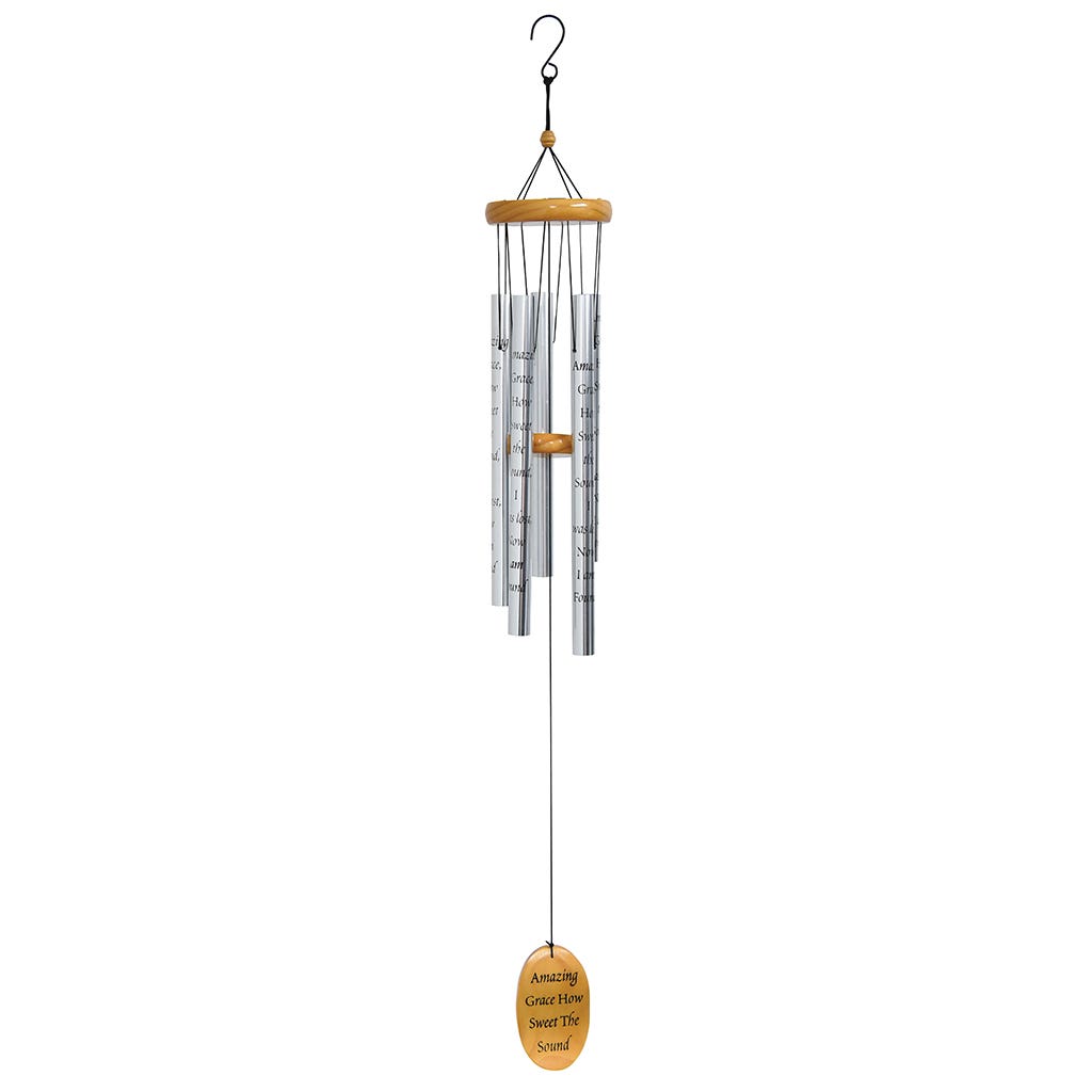 Silver Amazing Grace Windchime 40