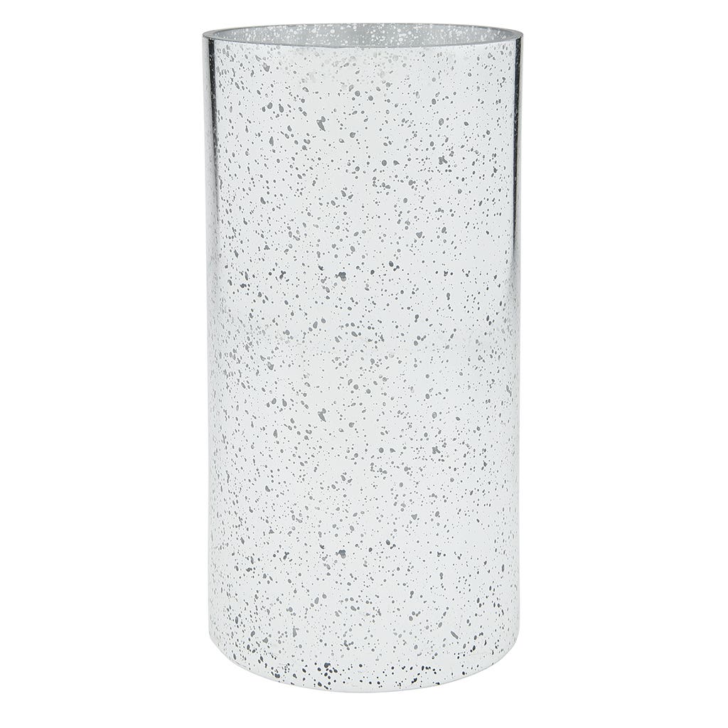 5 x 10 Silver Mercury Glass Cylinder