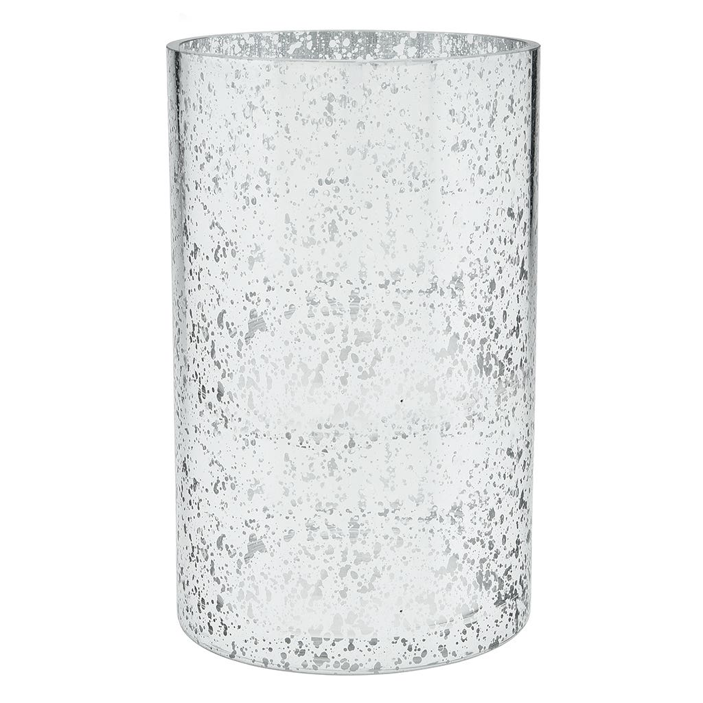 8 x 5 Silver Mercury Glass Cylinder