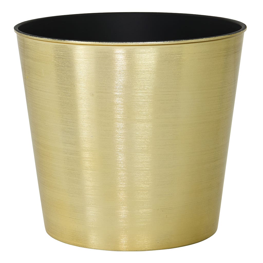 6.25 Brushed Gold Plastic Pot