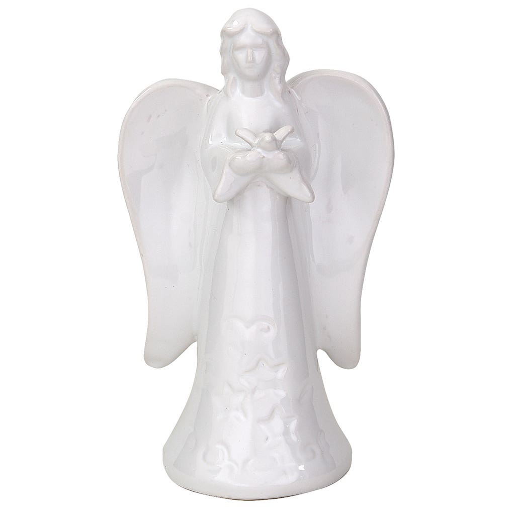 7 White Ceramic Angel