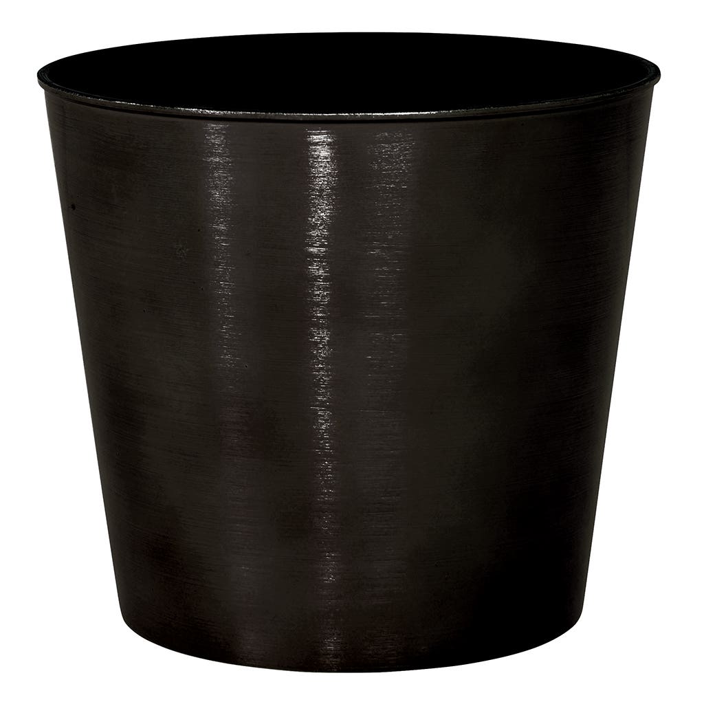 6.25 Round Plastic Black Pot Cover